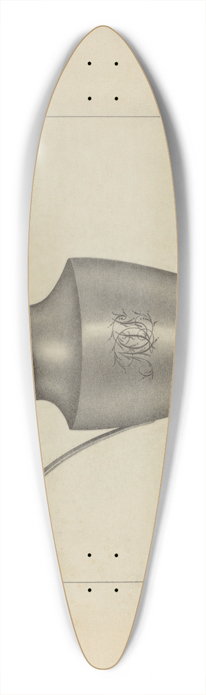 Matthew Mangiacotti - Silver Creamer 39.3 inch art pintail longboard deck