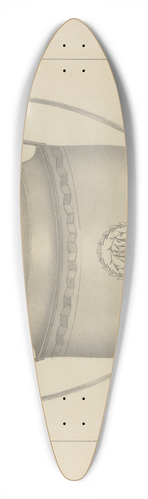 Matthew Mangiacotti - Silver Sugar Bowl 39.3 inch art pintail longboard deck