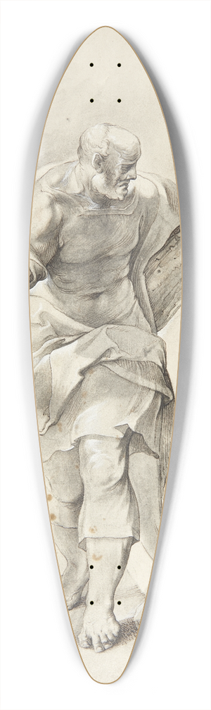 Matthus Gundelach - Jesus og de 12 apostle- Andreas 39.3 inch art pintail longboard deck