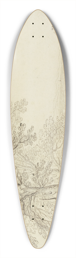 Matthus Merian the elder - Oberrheinische Landschaft 39.3 inch art pintail longboard deck