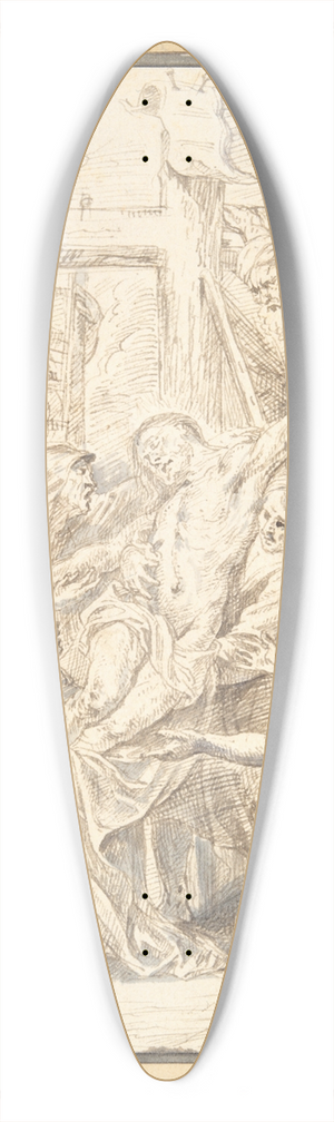 Matthys van den Bergh - Deposition from theCross 39.3 inch art pintail longboard deck