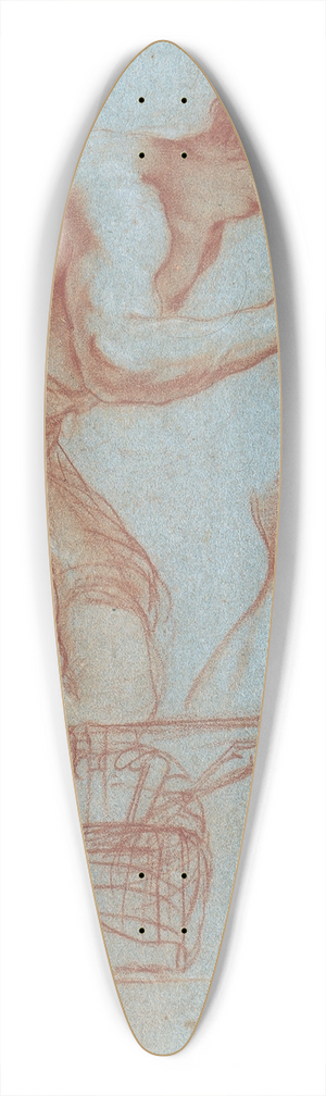 Mattia Preti - Flying Angel 39.3 inch art pintail longboard deck