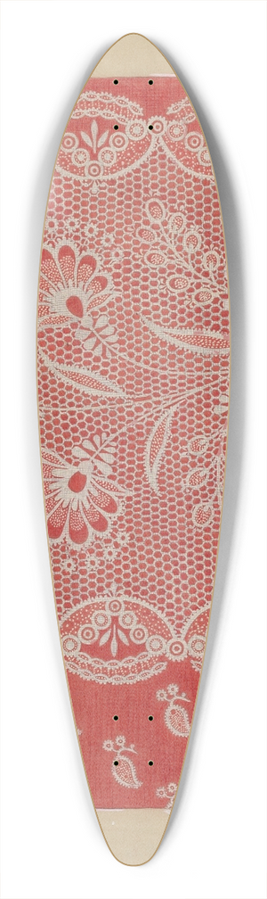 Maud Schmid - Linen Square 39.3 inch art pintail longboard deck