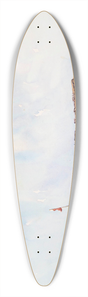 Maud Sherwood - The beach, Dee Why, Sydney 39.3 inch art pintail longboard deck