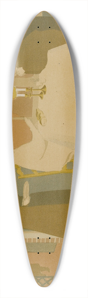 Maurice Denis - Les plerins dEmmas 39.3 inch art pintail longboard deck