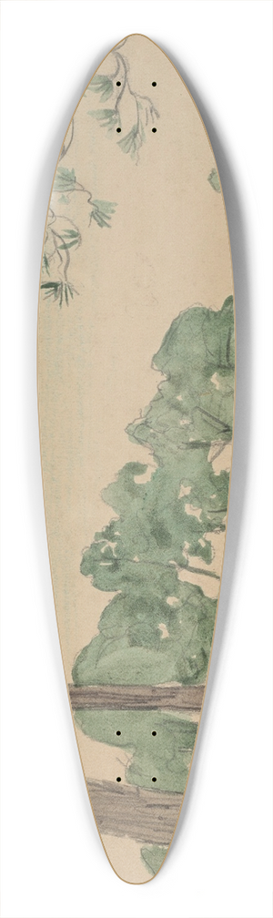 Maurice Denis - Saint-Tropez 39.3 inch art pintail longboard deck