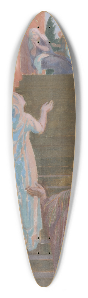 Maurice Denis - Visitation dans lescalier de Silencio 39.3 inch art pintail longboard deck