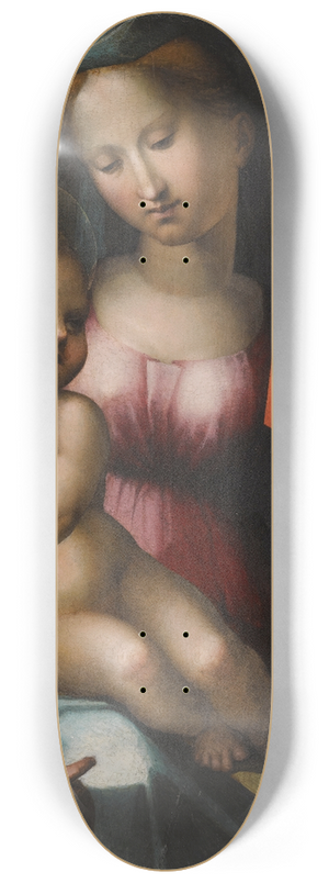 Giorgio di Giovanni - The Madonna And Child With Saints Anne, Catherine And The Infant John The Baptist 8.25 inch art skate deck