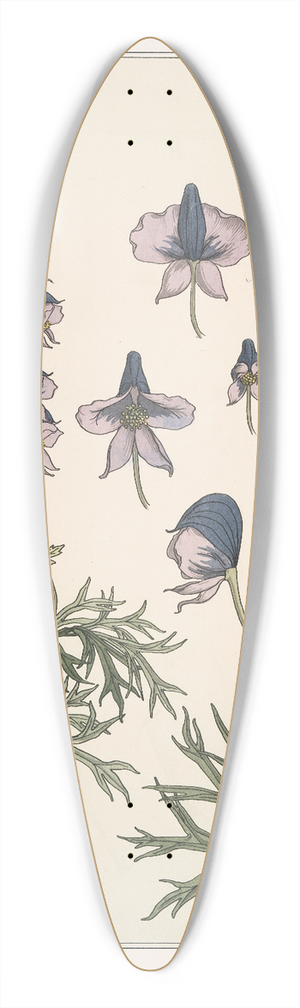 Maurice Pillard Verneuil - Aconit 39.3 inch art pintail longboard deck