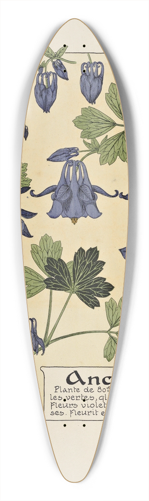 Maurice Pillard Verneuil - Ancolie 39.3 inch art pintail longboard deck