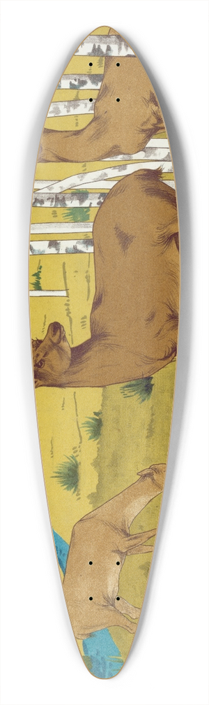 Maurice Pillard Verneuil - Cerfs 39.3 inch art pintail longboard deck