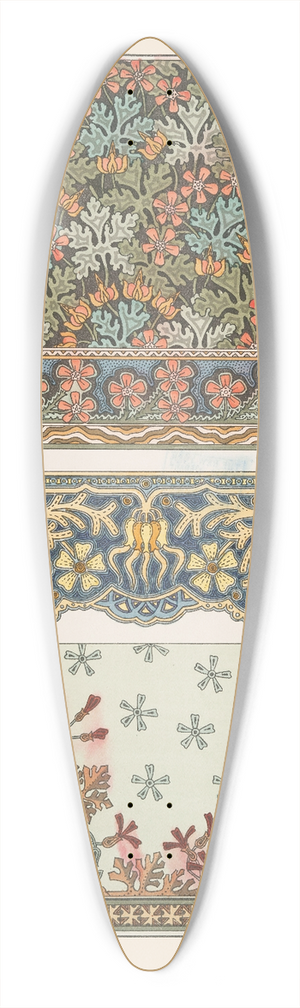 Maurice Pillard Verneuil - Geranium sauvage 3 39.3 inch art pintail longboard deck
