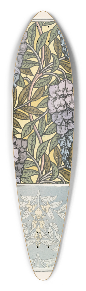 Maurice Pillard Verneuil - Glycine 2 39.3 inch art pintail longboard deck
