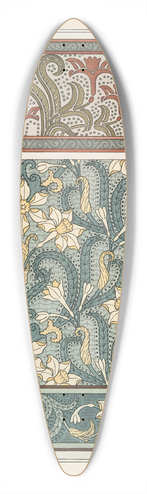 Maurice Pillard Verneuil - Jonquille 4 39.3 inch art pintail longboard deck