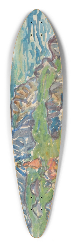 Maurice Prendergast - Gloucester 39.3 inch art pintail longboard deck