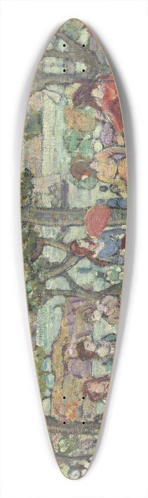 Maurice Prendergast - Landscape with Figures 39.3 inch art pintail longboard deck