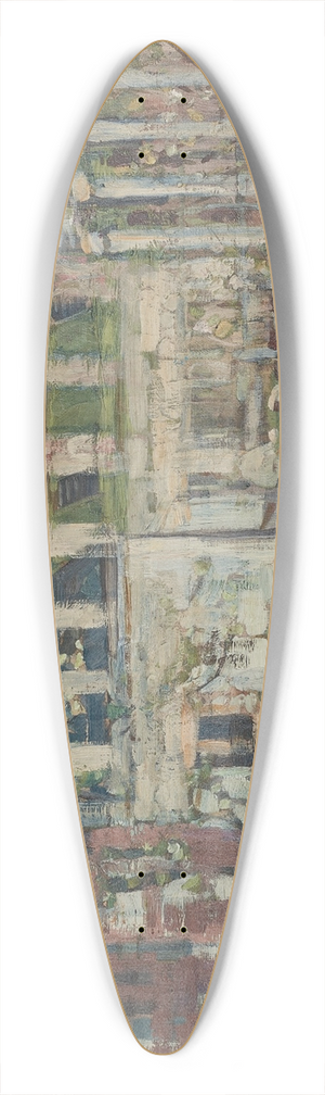 Maurice Prendergast - Snowy Day, Boston 39.3 inch art pintail longboard deck