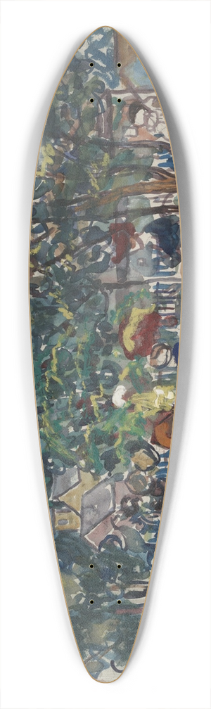 Maurice Prendergast - SundayPromenade 39.3 inch art pintail longboard deck