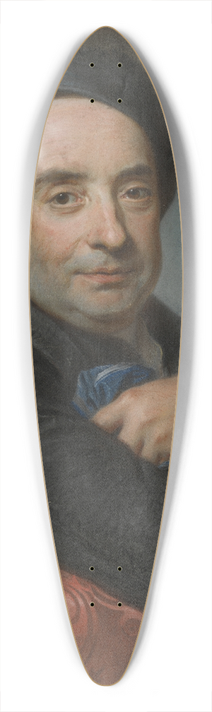 Maurice-Quentin de La Tour - Claude Dupouch 39.3 inch art pintail longboard deck
