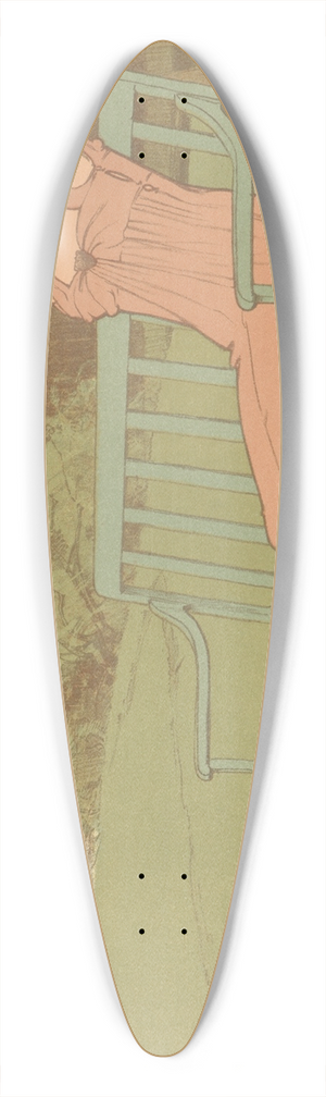 Maurice Ralier-Dumas - Corinne 39.3 inch art pintail longboard deck