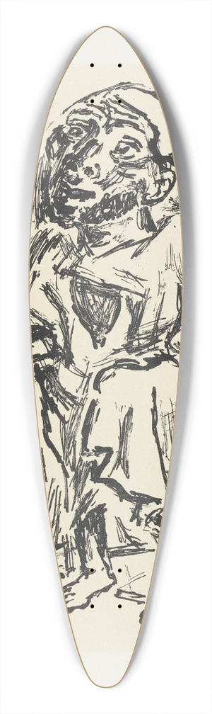 Max Beckmann - Der Bettler 39.3 inch art pintail longboard deck