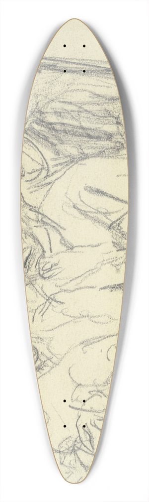 Max Beckmann - Die Augenstation 39.3 inch art pintail longboard deck