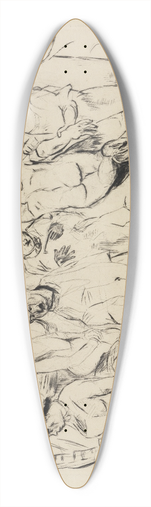 Max Beckmann - Groe Operation 39.3 inch art pintail longboard deck