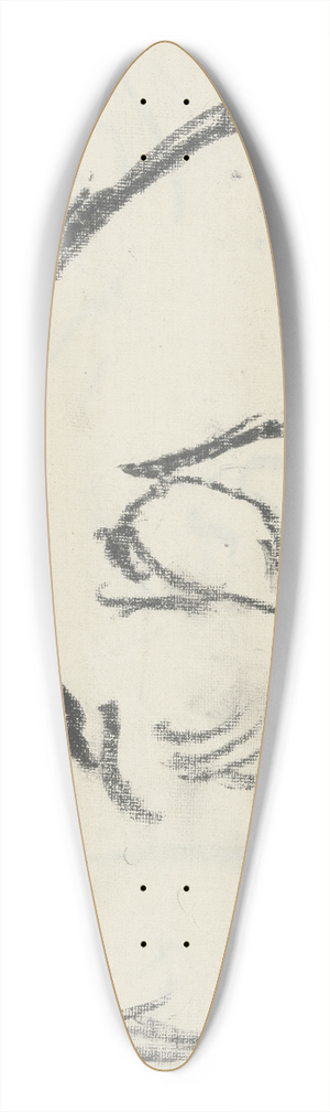 Max Beckmann - Head of Ugi Battenberg 39.3 inch art pintail longboard deck