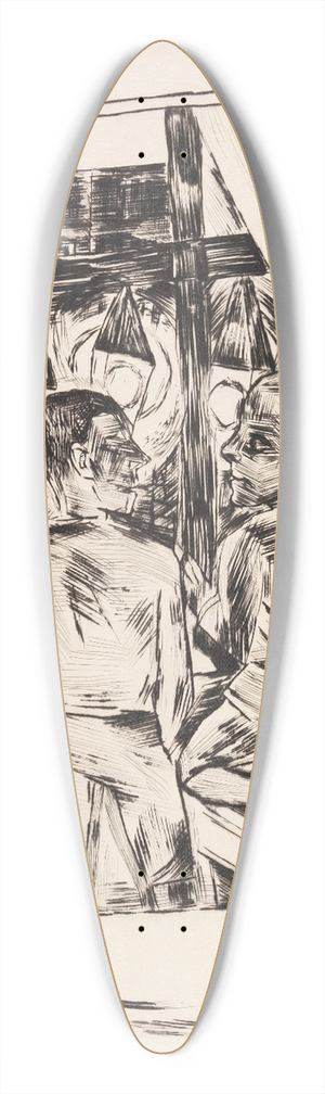 Max Beckmann - Kinder am Fenster 39.3 inch art pintail longboard deck