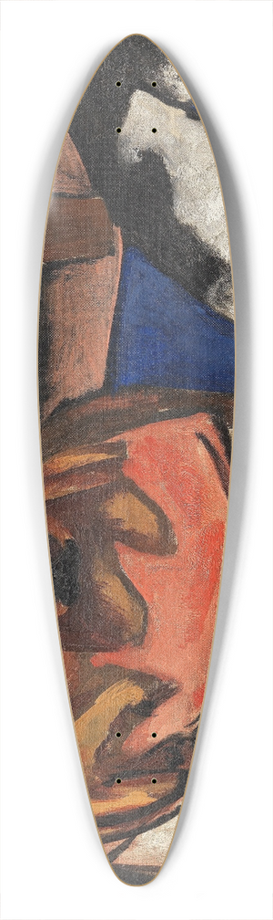 Max Beckmann - Majong und Chilly (Hunde) 39.3 inch art pintail longboard deck