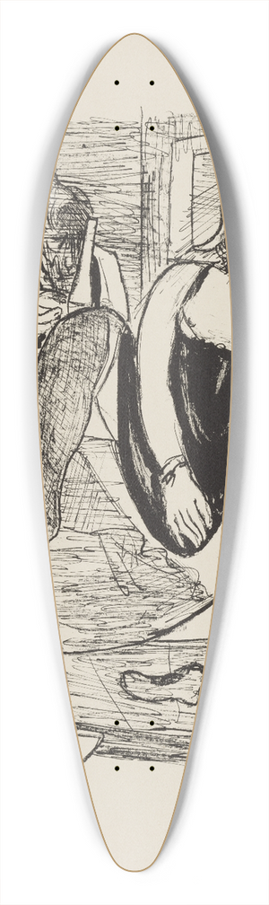 Max Beckmann - Morning 39.3 inch art pintail longboard deck