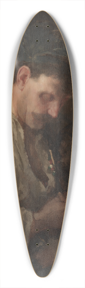 Max Bohm - Portrait of a Man 39.3 inch art pintail longboard deck
