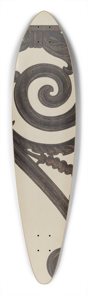 Max Fernekes - Scroll 39.3 inch art pintail longboard deck