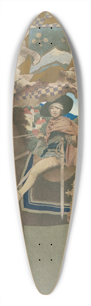Maxfield Parrish - Dies Irae. 39.3 inch art pintail longboard deck