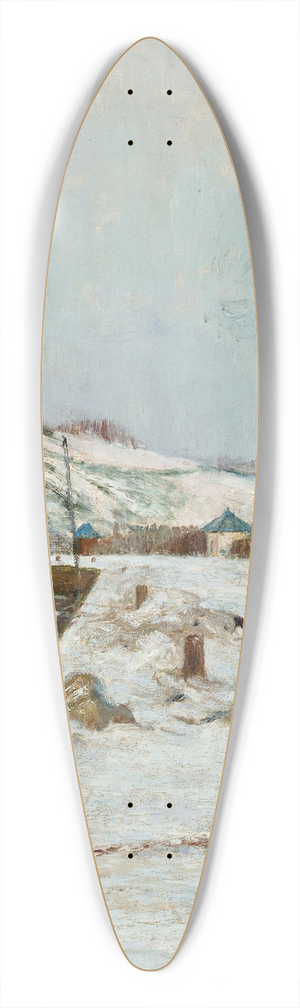 Maxime Maufra - Paysage de neige 39.3 inch art pintail longboard deck
