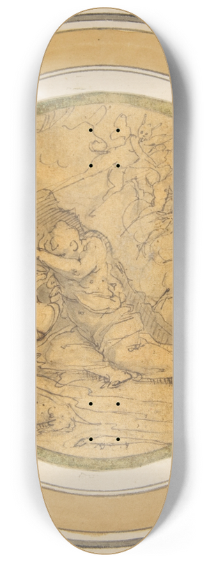 Giorgio Vasari - Allegory of Forgetfulness 8.25 inch art skate deck