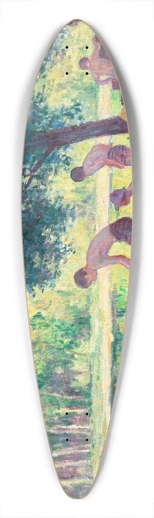Maximilien Luce - Baignade dans la cure 39.3 inch art pintail longboard deck