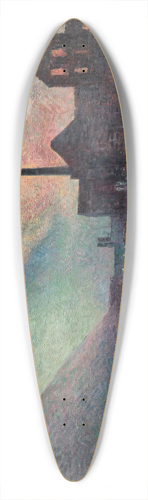 Maximilien Luce - Couillet, La Nuit 39.3 inch art pintail longboard deck