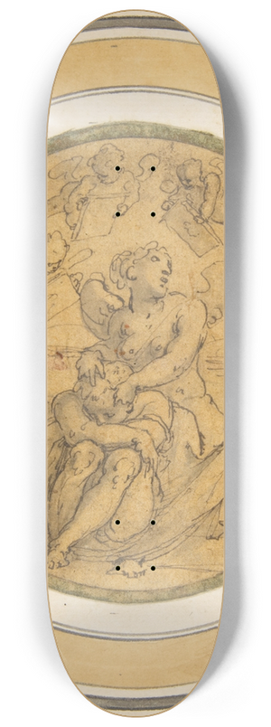 Giorgio Vasari - Allegory of Sleep 8.25 inch art skate deck