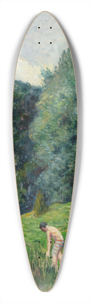Maximilien Luce - Moulineux, les baigneurs 39.3 inch art pintail longboard deck