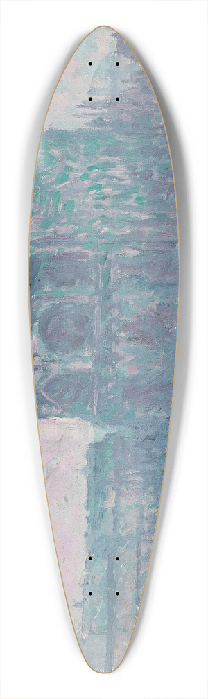 Maximilien Luce - Notre Dame de Paris 39.3 inch art pintail longboard deck
