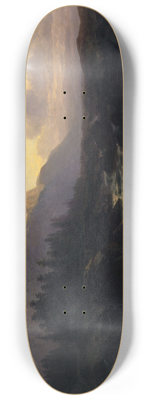 Alexandre Calame - The Rosenlaui Valley with the Wetterhorn 8.25 inch art skate deck Alexandre Calame - The Rosenlaui Valley with the Wetterhorn 8.25 inch art skate deck