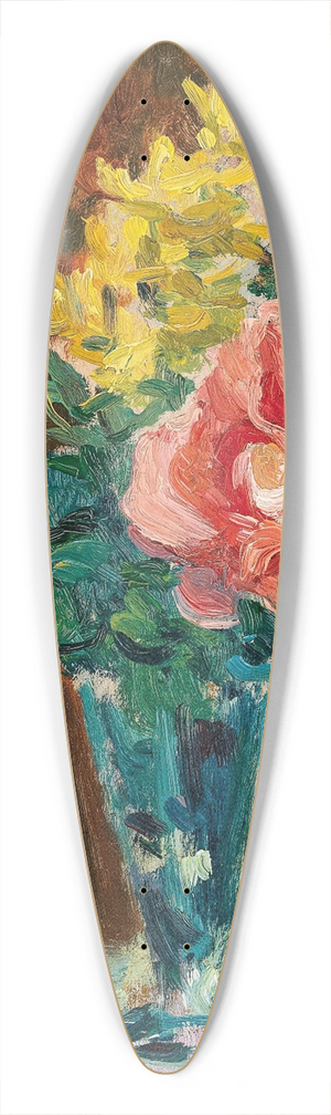 Maximilien Luce - Vase With Flowers 39.3 inch art pintail longboard deck