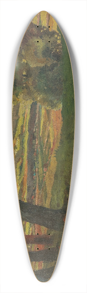 Max Kahrer - A Landscape 39.3 inch art pintail longboard deck
