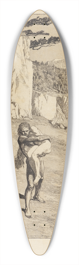 Max Klinger - Adam (Eva und die Zukunft, Opus III, Blatt 5) 39.3 inch art pintail longboard deck