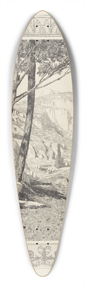 Max Klinger - Amor findet Psyche (Amor und Psyche, Opus V, Blatt 41) 39.3 inch art pintail longboard deck