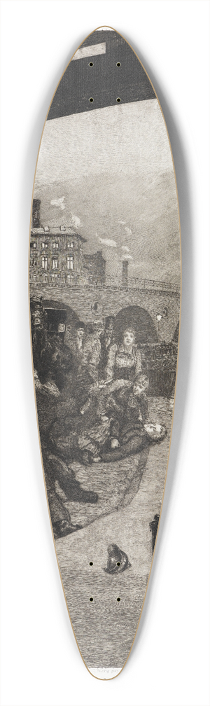 Max Klinger - Ein Mord (Dramen, Opus IX, Blatt 7) 39.3 inch art pintail longboard deck