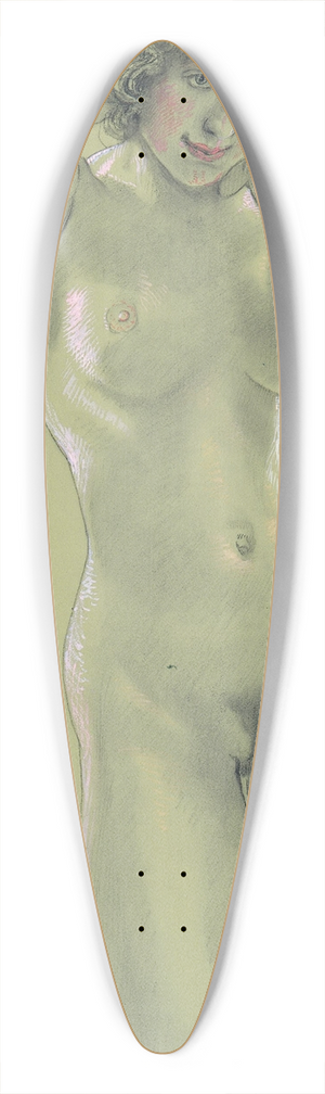 Max Klinger - Female Nude 39.3 inch art pintail longboard deck