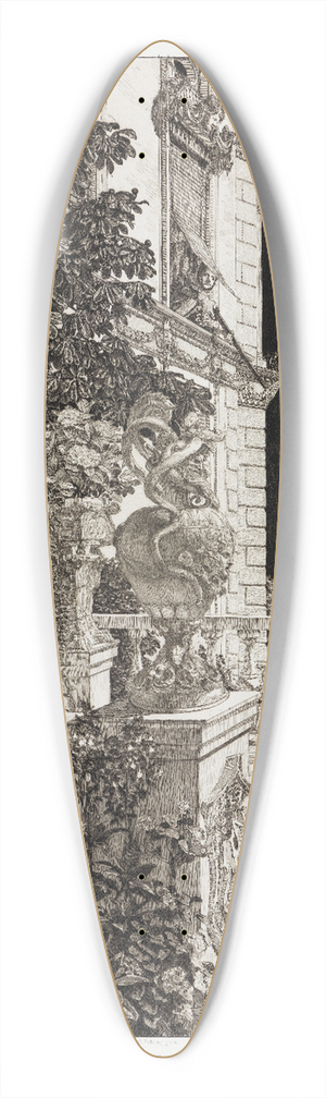 Max Klinger - In Flagranti (Dramen, Opus IX, Blatt 1) 39.3 inch art pintail longboard deck