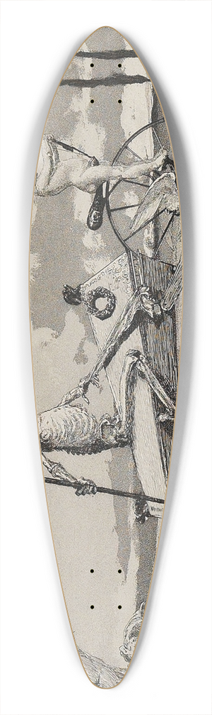 Max Klinger - Intermezzi 39.3 inch art pintail longboard deck